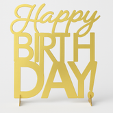 Golden Age Happy Birthday Foil Table Centerpiece Decoration